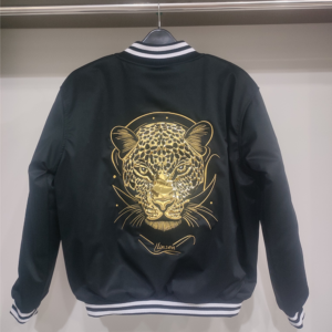 SIXGEAR Black Satin Varsity jacket - Image 4