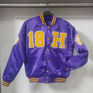 SIXGEAR Purple Satin Varsity jacket - Image 3