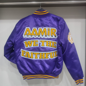 SIXGEAR Purple Satin Varsity jacket - Image 4