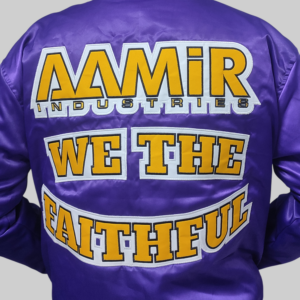 SIXGEAR Purple Satin Varsity jacket - Image 5
